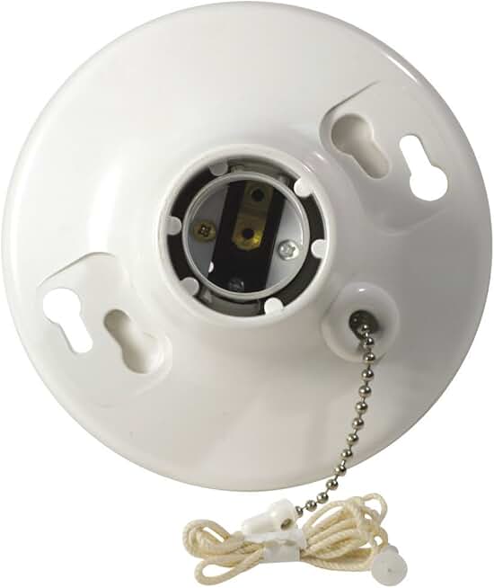 closet light fixture with pull chain