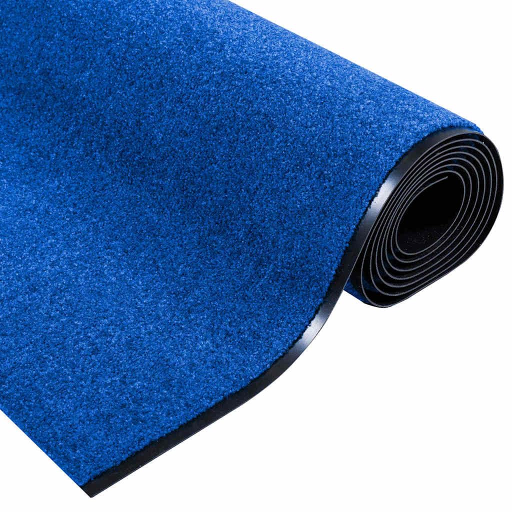Fußmatte Blau Schwarz 120x400 cm Polyamid Eingangsmatte