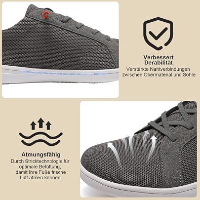 Barefoot Shoes Women Men - Wide Toe Box Minimalist Breathable Lightweight Non-Slip Barefoot Shoes