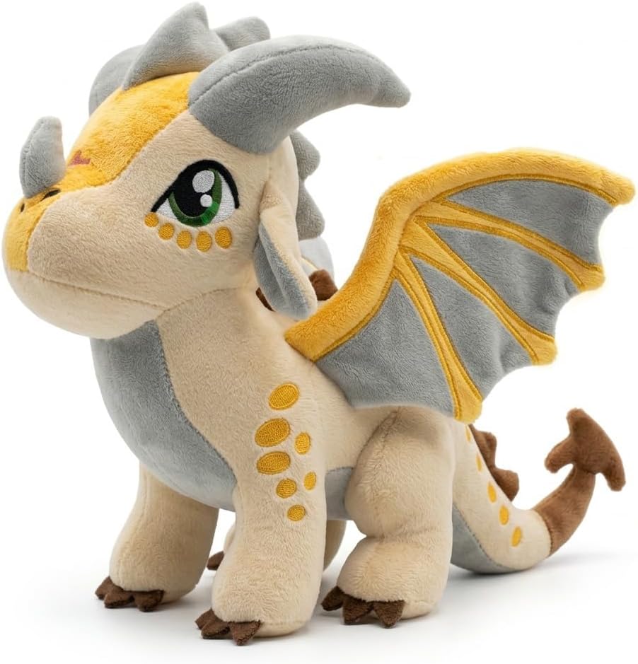 EASELR Wings of Fire Dragon Plush Toy Rainwing Dragon Stuffed Animals Pterosaur Plush Flying Dragon Pillow Plushies Gifts for Fans Kids Boys Girls (sandwing)
