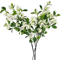 Vista 8 de Melorca&Guilla Artificial Plants,3PCS 32" Green Faux Branches for Vase Faux Stems Greenery Stems,Artificial Branches Fake Plants for Shop Garden