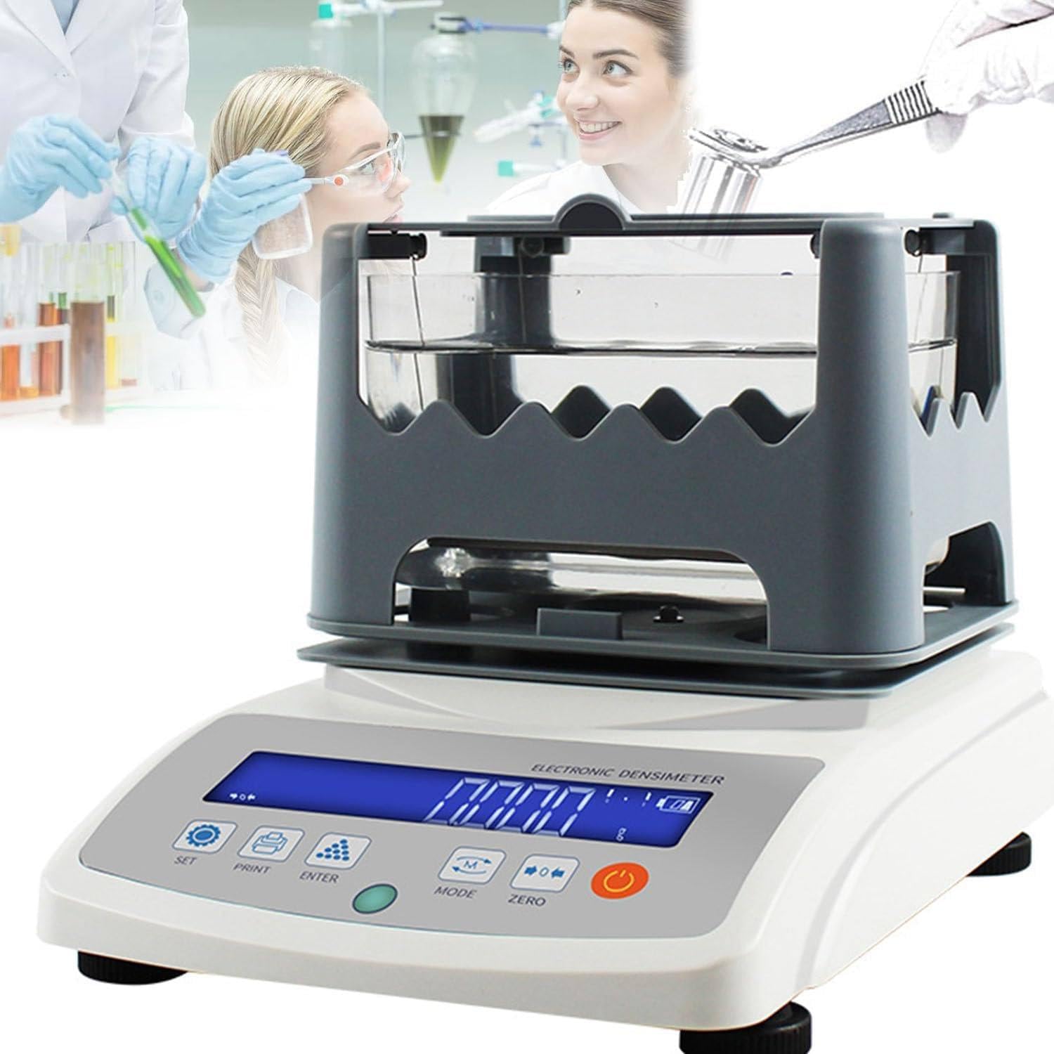 Densimetro digitale, densimetro ad alta precisione 0,001 g/cm3 per testare granuli di plastica e gomma, tester elettronico di densità solida, 600S