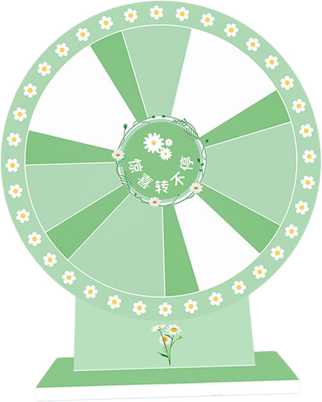 Tabletop Prize Turntable Roulette Wheel with Pen Rotating Fortune Wheel for Supermarkets Teaching Activity Pub 18.90 Inch- Style D
