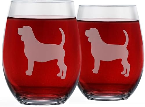 Miniatura 13 de Copas de vino sin tallo de Corgi (juego de 2) Regalo único para amantes de perros Grabadas a mano con el nombre de la raza en la parte inferior