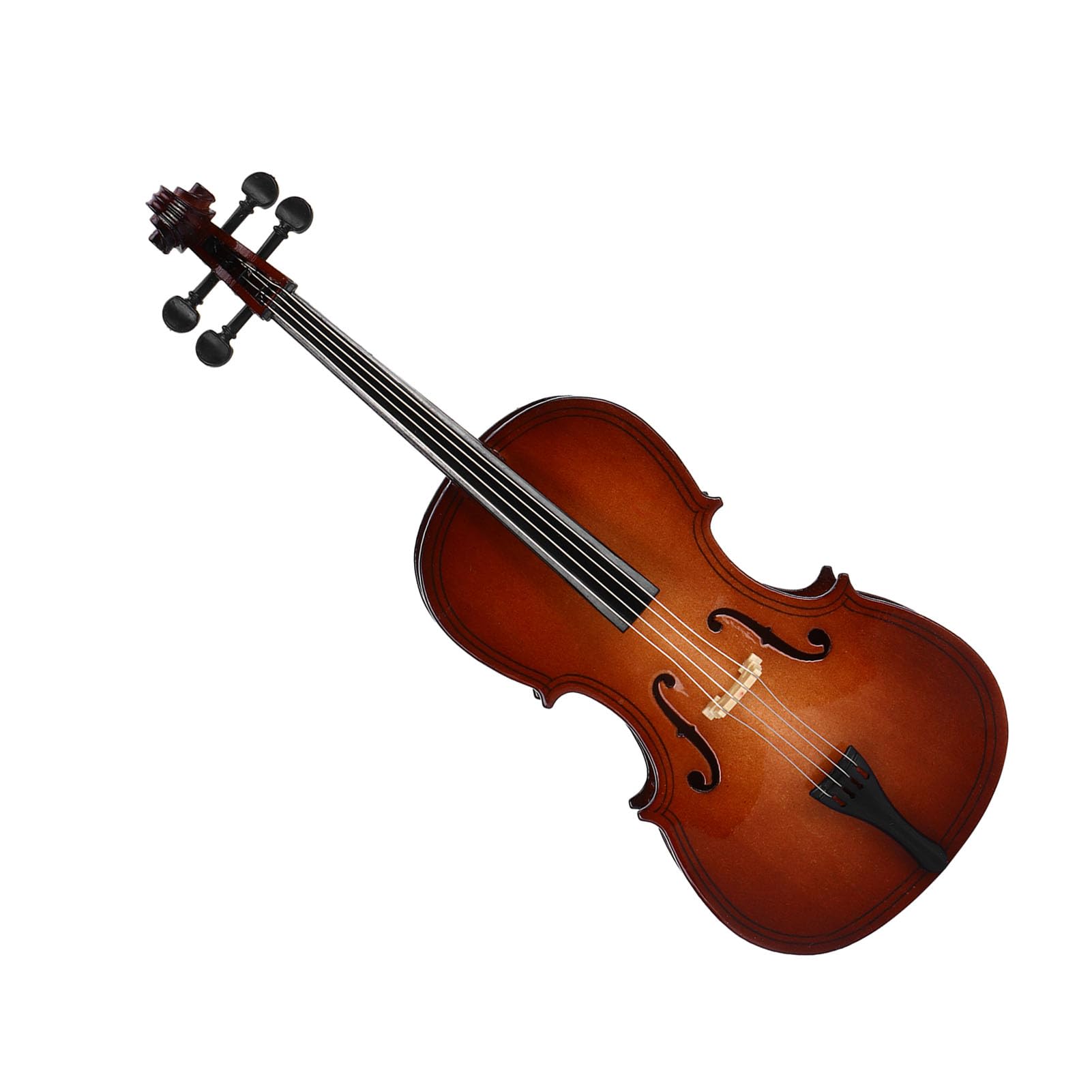 Mini adorno modelo de violonchelo, violonchelo en miniatura con estuche de exhibición de escritorio, modelo de violonchelo de madera, réplica de violonchelo en miniatura, adorno
