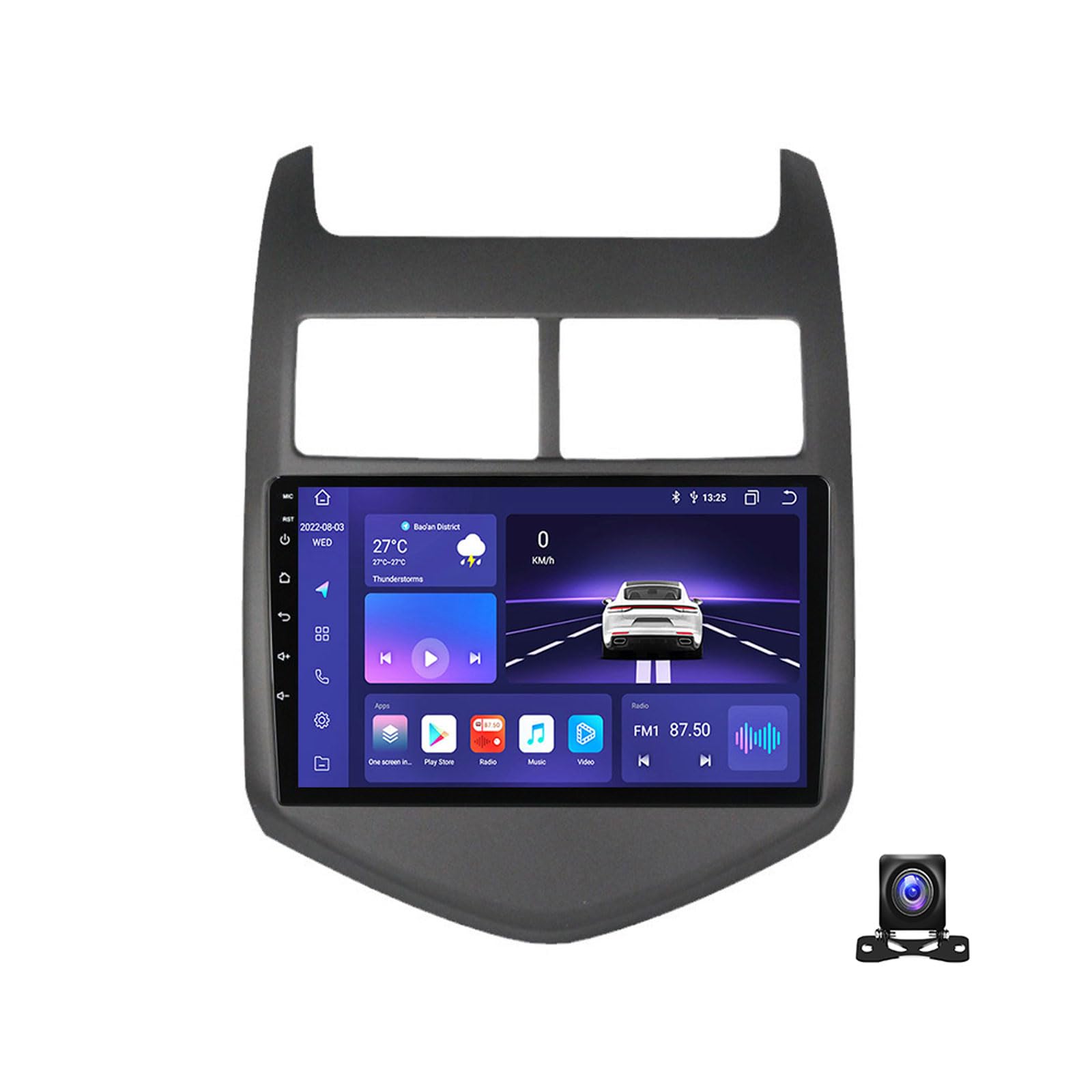 Autoradio Android Chevrolet Aveo 2011-2015 avec écran Carplay et caméra recul