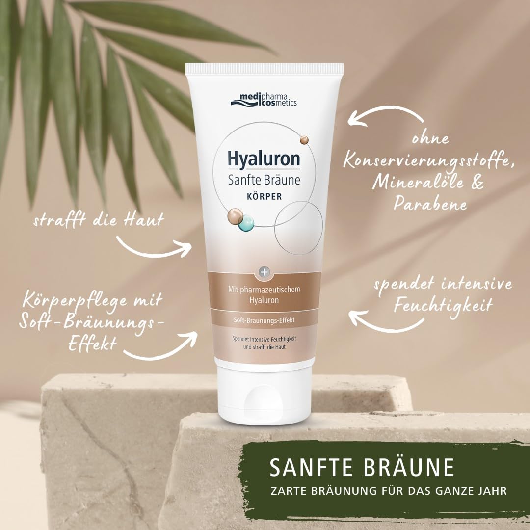 Medipharma Cosmetics Hyualuron Sanfte Bräune Körpercreme, 200 ml Kremowa