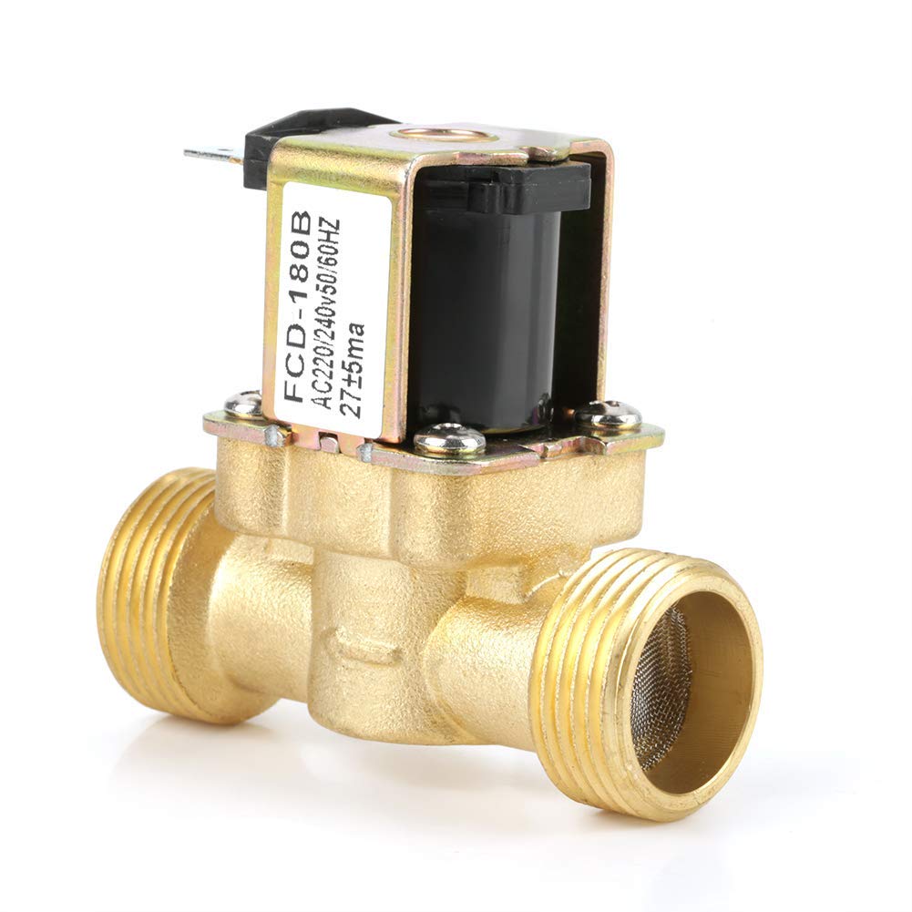 Elektryczny zawór elektromagnetyczny G3 / 4 wlot wody 2-drożny N/C AC Normalnie zamknięty 220/240V FCD-180B