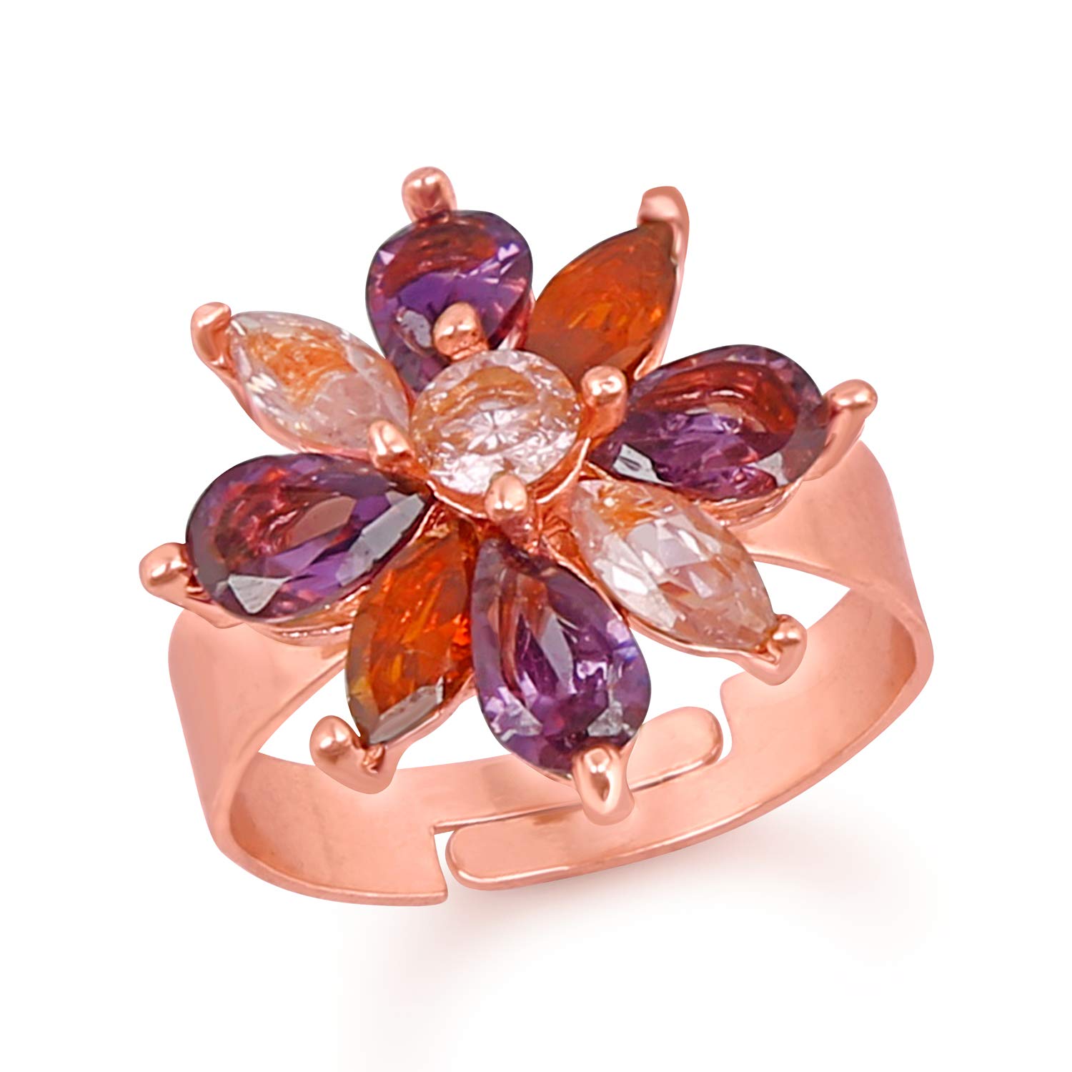 Mahi Ring for Women (Rose Gold) (FR1103052ZMul) (B081LBGFKK) Amazon Price History, Amazon Price Tracker