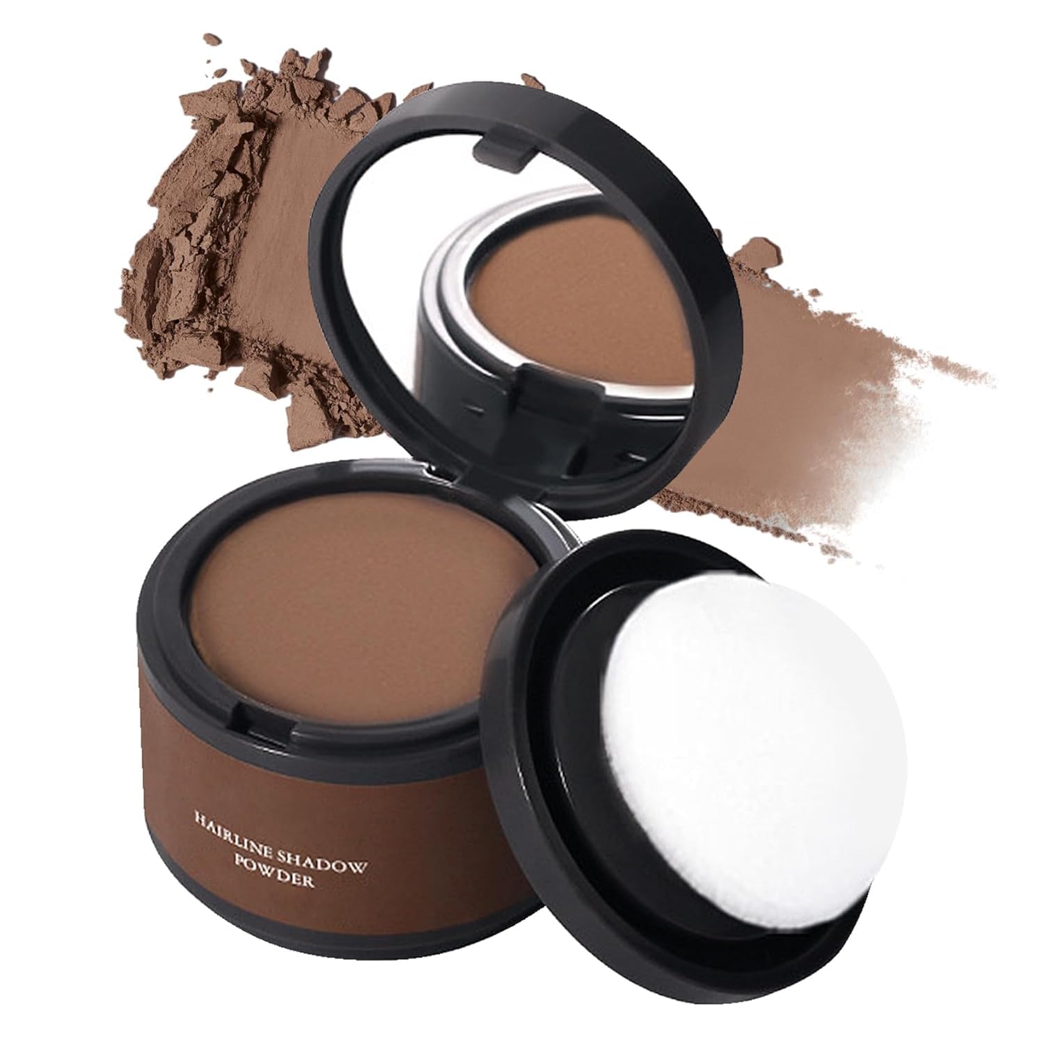 Miss Lirenn Hair Shadow Powder for Hairline, Root Touch-up for Thinning Hair, Bald Spots and Grey Roots, Brown 01#, 4g