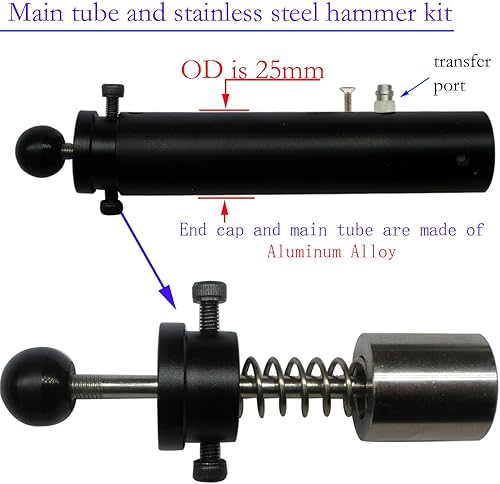 Miniatura 6 de Kit de conversión de alta presión ajustableregulado de 0.42 oz de CO2  bomba a PCP HPA para Crosman 2240 1377 1322 2250 2260 y barril más largo