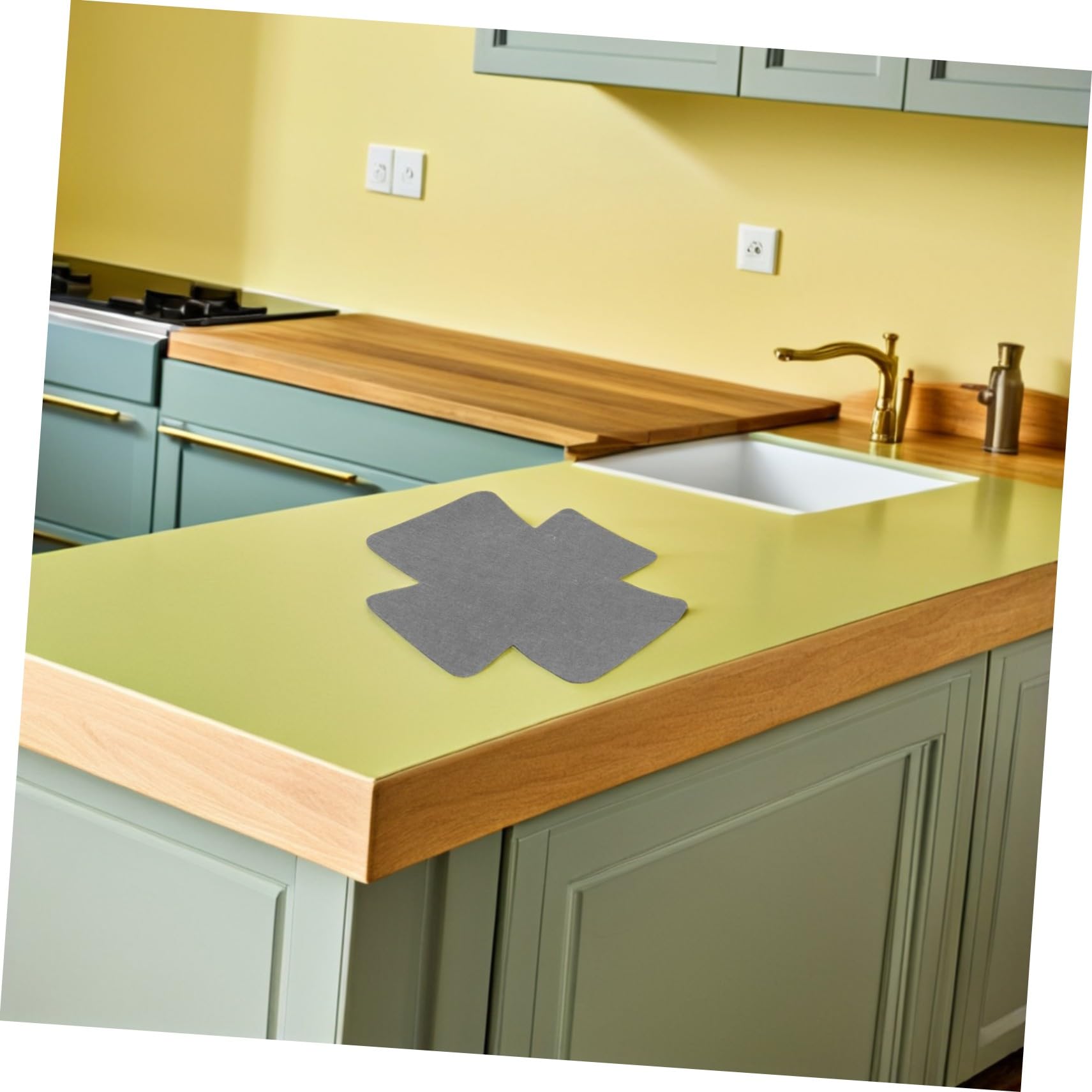 PLAFOPE 12 Piezas Protector de Ollas y Sartenes Anticalor Non-Woven Alfombrillas Aislantes Resistentes al Calor para Cocina Manteles Decorativos Forma de Rompecabezas para Platos Calientes