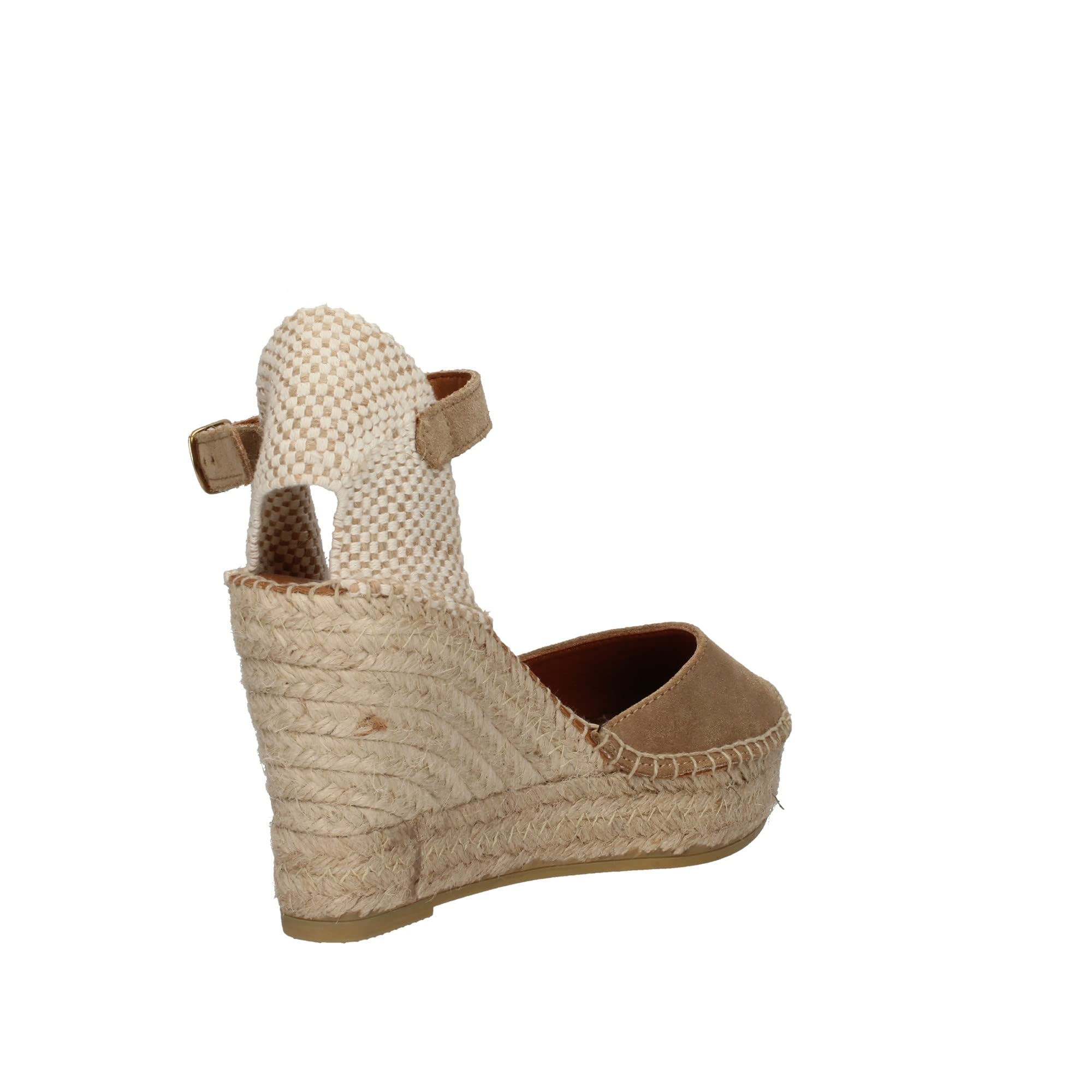 Viguera espadrillas con zeppa in juta e cinturino