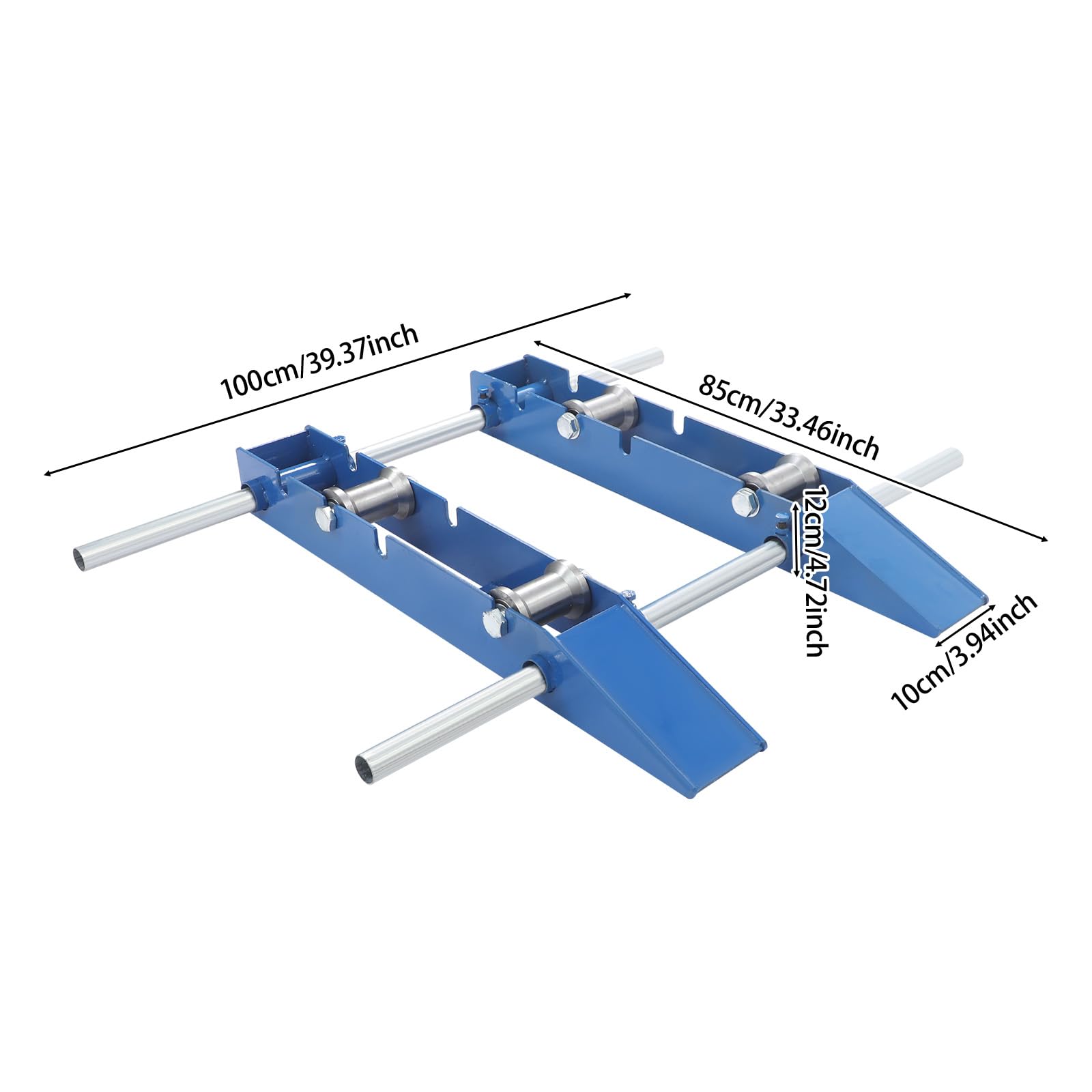 Soporte para carretes de cables con 3 niveles de rodillo trasero ajustable, para carretes de cable de 30 cm a 120 cm, capacidad de carga de 1 t, ayuda para la gestión de cables