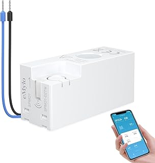 eMylo Smart Wifi Energiemessgerät Mini-Stromverbrauchsmessgerät 99% hohe Genauigkeit 1 Phasen Echtzeit-Stromverbrauchszähler Überlastschutz für Haus/Wohnung, Smart life Tuya App Control