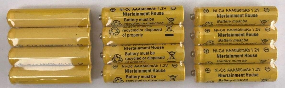 12-Pieces Size 1.2V AA(300/600/800mAh) Or AAA (600mAh/800mAh) and Ni-Cd/Ni-MH Rechargeable Battery for Solar Light and Solar Devices (1.2V AA 800mAh Ni-MH)