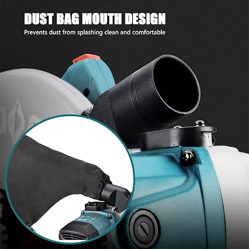 Miniatura 6 de Bolsa de polvo para sierra ingletadora modelo 255, bolsas colectoras de polvo negras con soporte ajustable con cremallera