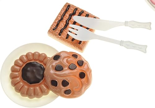 Miniatura 4 de PowerTRC Juego de 75 piezas de juguetes de cocina de corte de alimentos para tartas de cumpleaños, juego de rol, juego de rol, juego de fiesta de té