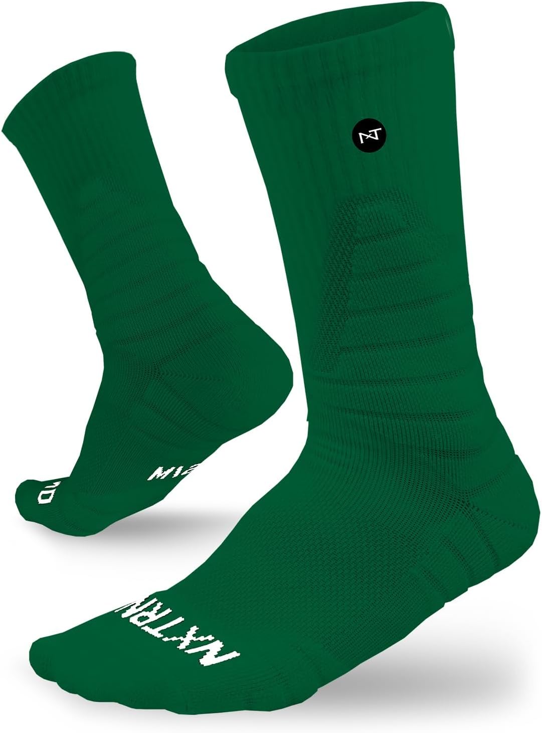 NXTRND 3 Pairs Compression Sports Crew Socks for Men, Cushion Athletic Socks, Basketball, Football and Running - Image 5