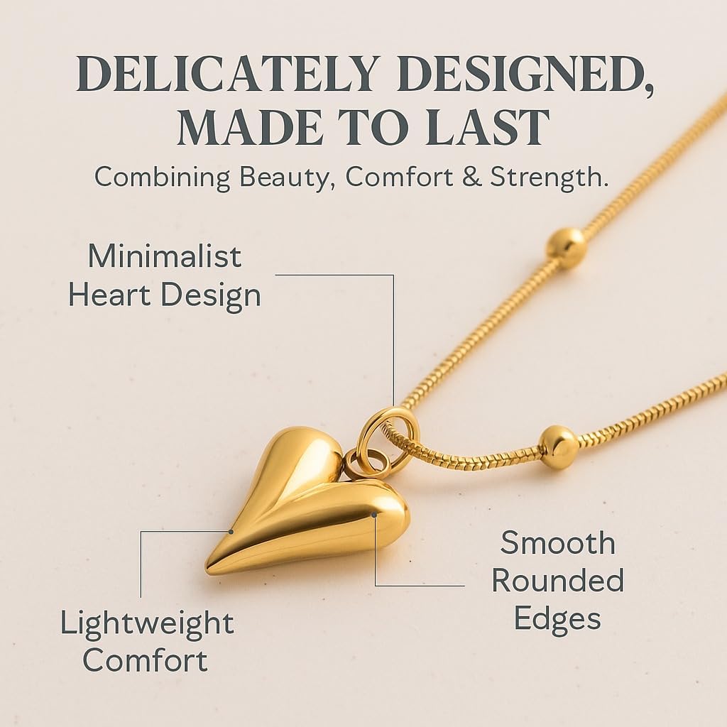 Pendant Snake Chain Necklace for Women gold trendy necklace for womens Dainty Cute Jewellery Minimalist Tarnish-Free Daily Wear Gift for Her Dainty Cute Jewelry gold trendy necklace - Image 3