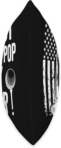 Miniatura 2 de Best Dad By Par Golfing Apparel by AlphaONE Best Poppop by Par USA Flag Fathers Day Golfing Grandpa Throw Pillow, 16x16, Multicolor