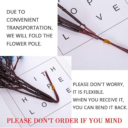 Miniatura 6 de Momkids 6 flores artificiales de aliento de bebé, flores de tacto real a granel, flores de seda falsas a granel para el hogar, cocina, otoño, ramo