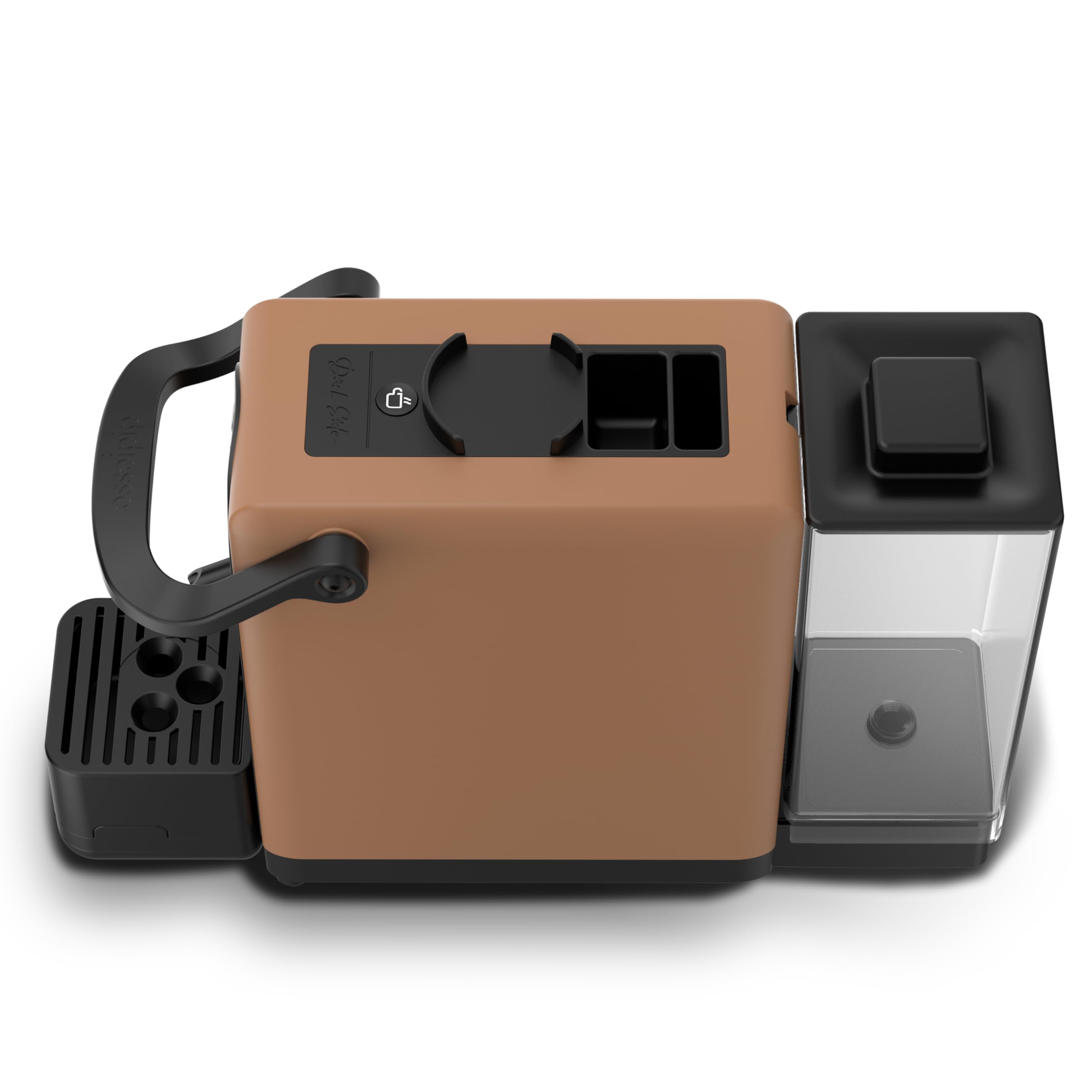 Didiesse Macchina Caffè Cialde, Macchina Espresso DarkSide - Caffè Intenso e Aromatico senza rinunciare a Praticità e Design, Serbatoio 1.3 L, Basso Consumo (650W), Compatta e Leggera - Colore Bronzo