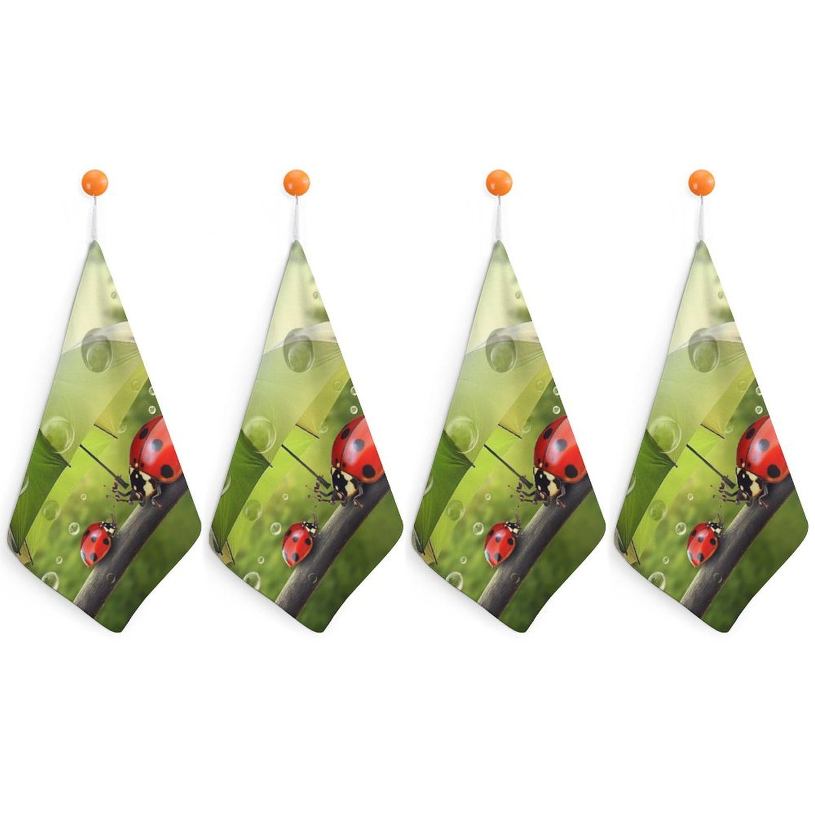 Serviettes de toilette coccinelle x4 pour en finir avec le linge humide qui sent mauvais
