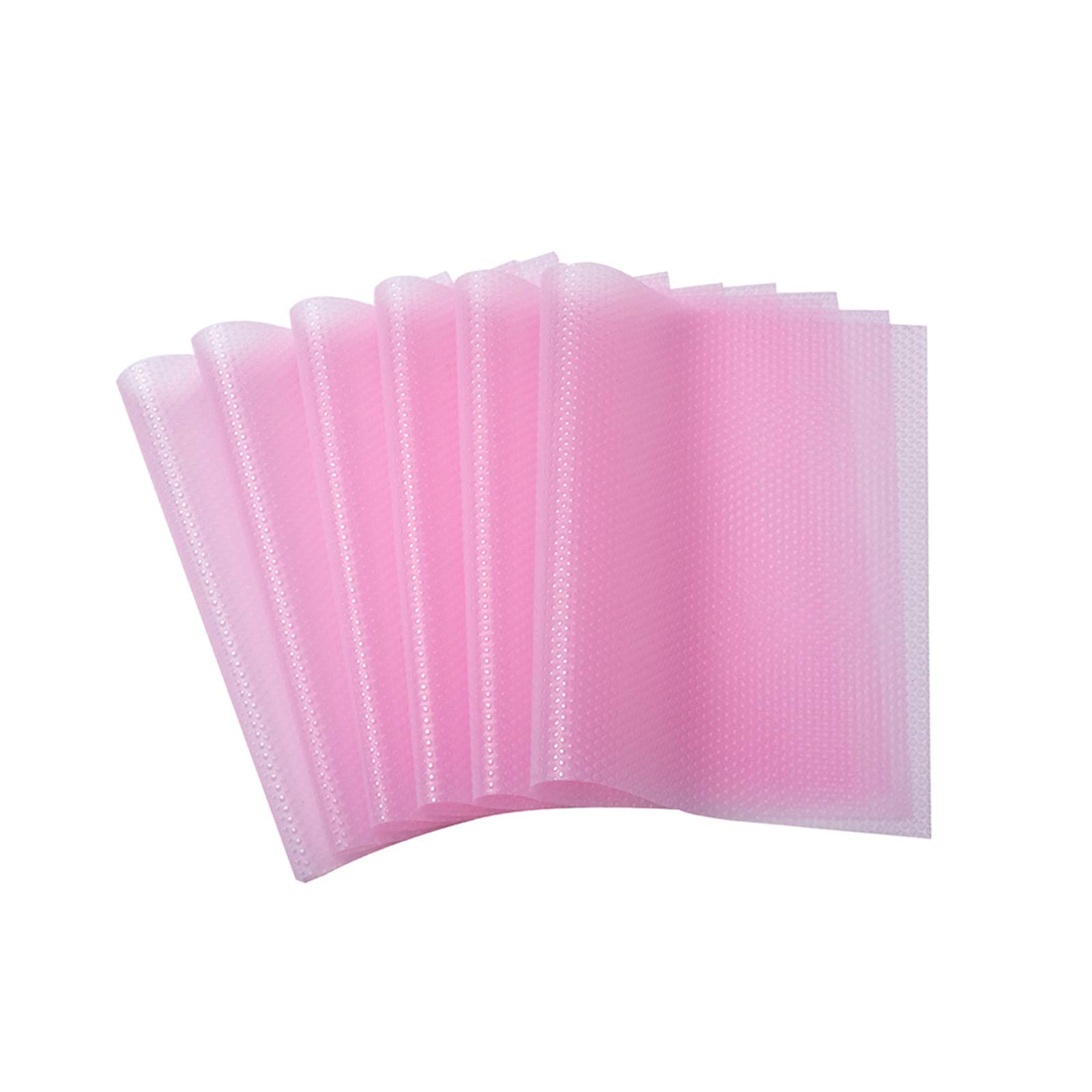Bloss Cabinet Pad Shelf Liners Drawer Closet Fridge Mats Multifunction Pad Set of 6 17.7 inches x 11.4 inches Pink