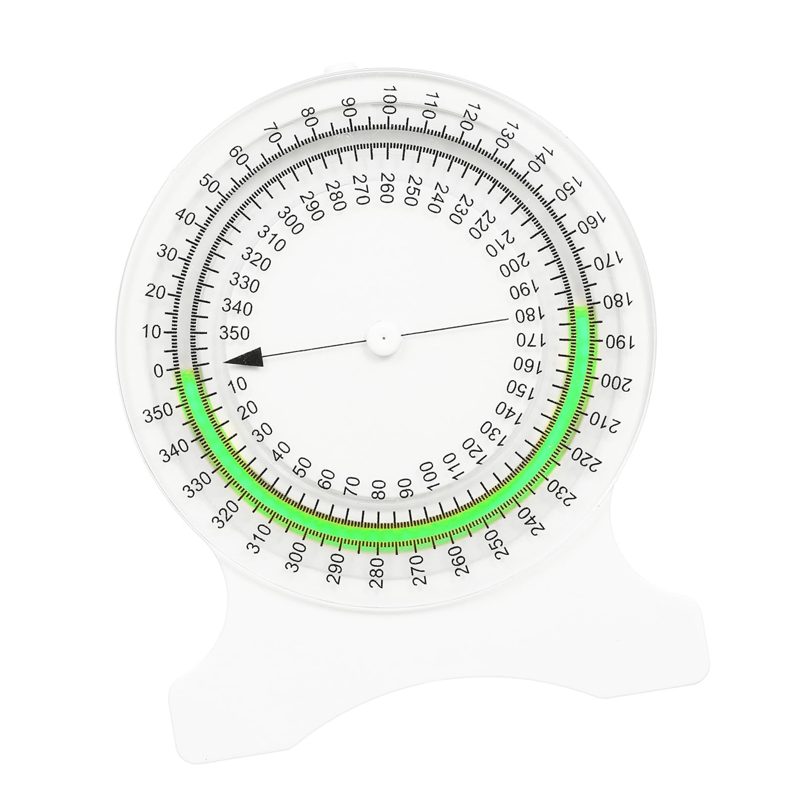 Inclinometer, Goniometer Joint Range of Motion Measuring Scale Bubble Inclinometer Clinometer Angle Measuring Instrument (Green)
