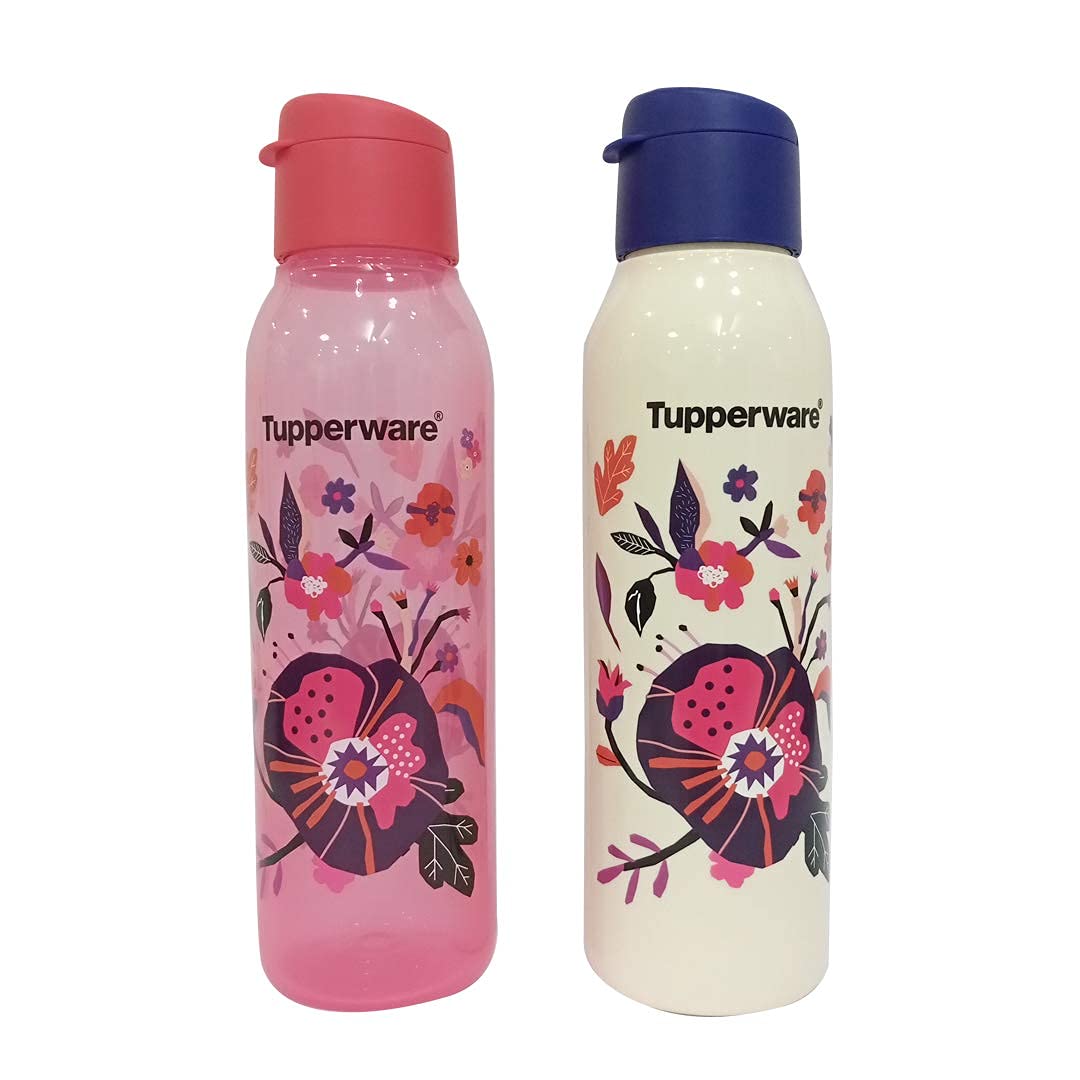 TupperwareCool n Chic Plastic Bottle, 750 ml, Set of 2, Multicolour