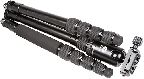 Miniatura 5 de SIRUI T-005X Trípode de viaje ultraligero con cabeza de bola C-10S - Negro