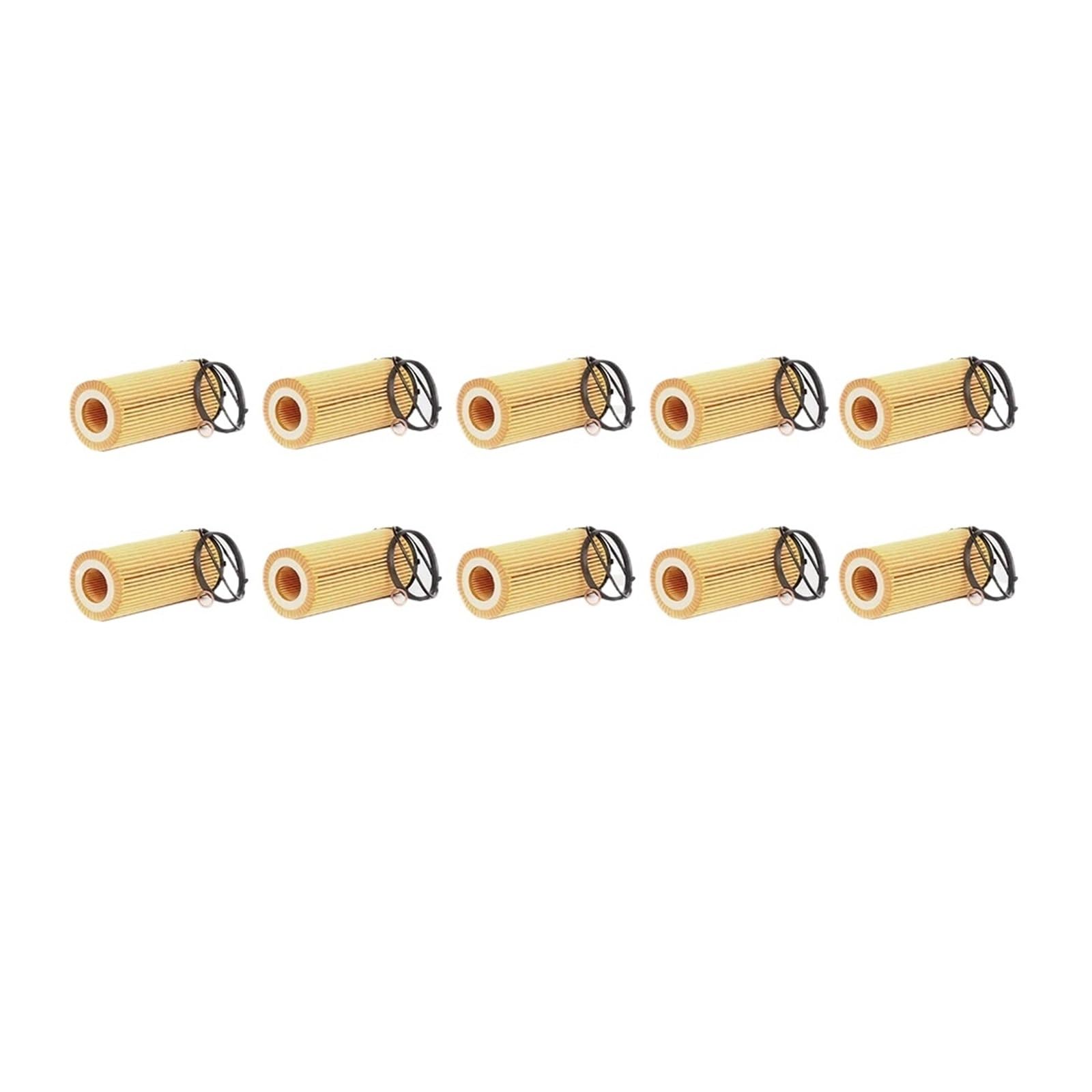 10 filtros de aceite 11427808443 Compatible Con BMW X6, 3, 5 y 7 series E90, E92, E93 y E91 (2008-2013)
