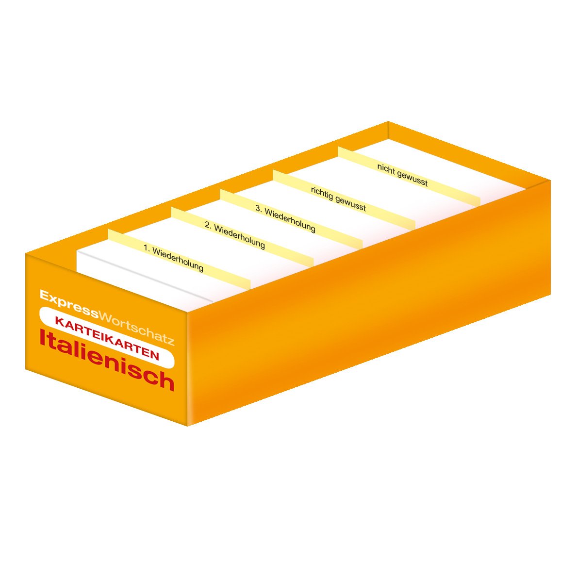 Karteibox Expresswortschatz Italienisch: Mit 400 Karteikarten. Über 1000 Wörter. Plus Lautschrift. Für Anfänger, Wiedereinsteiger und Schüler der 5. bis 8. Klasse