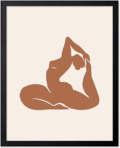 Miniatura 76 de Monem Art - Póster de yoga, impresión retro de yoga para el hogar, arte de meditación, arte espiritual, arte de silueta, arte de gato, arte bohemio