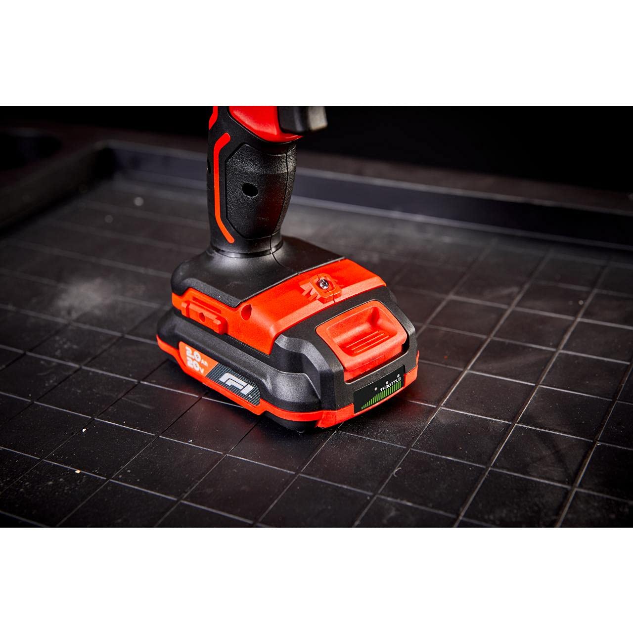 KEINEMARKE 10785 - Batería de Litio (20 V, 2,0 Ah), Color Negro y Rojo