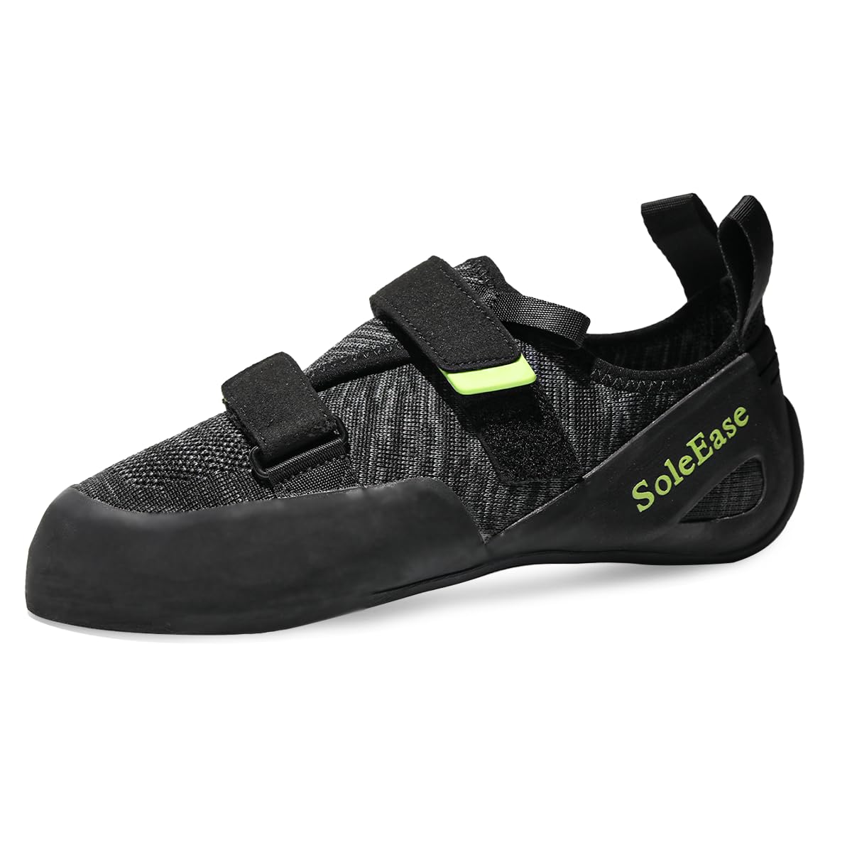 SoleEase Professional All-Around Mens Womens Climbing Shoes for Gym and Sport Climbing (39, Black)