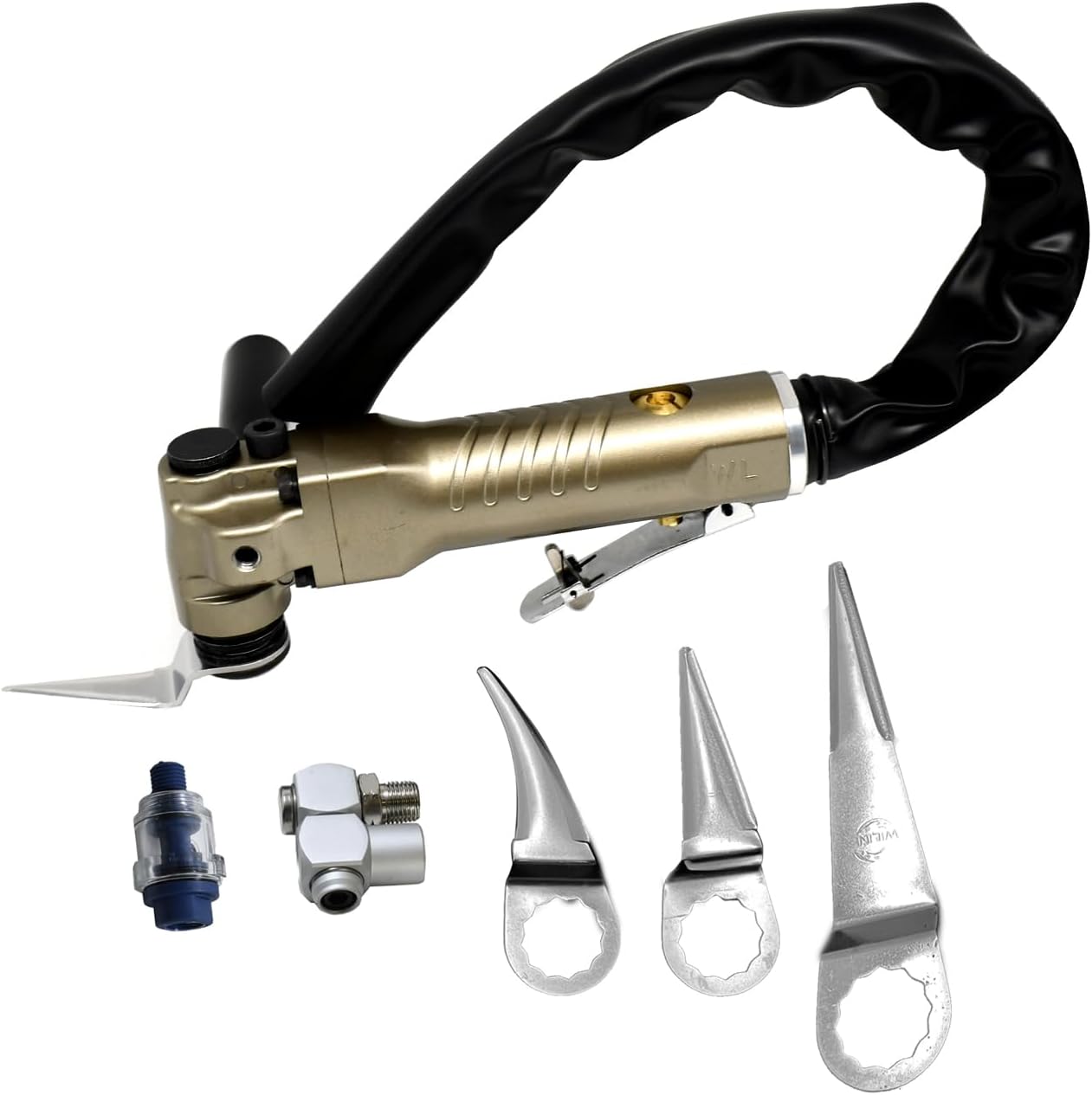 Air Windscreen Knife Pneumatic Window Seal Cutter 20000 RPM – Quickly Cuts Window Seals, Glued Car Windows, Windshields