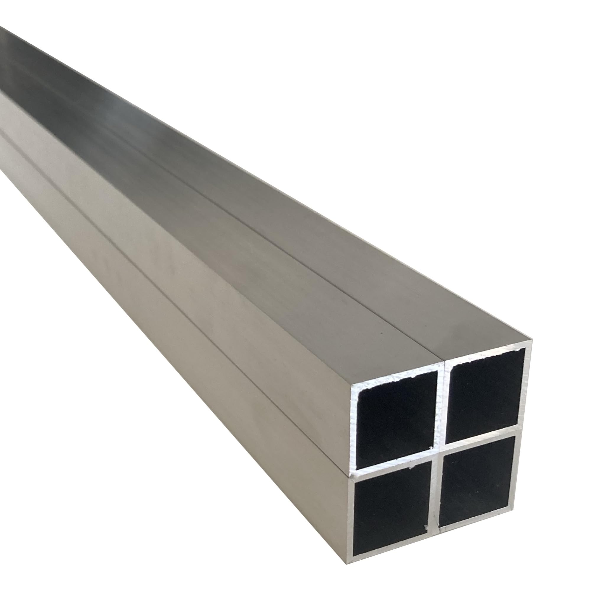 Tubo Quadrato in Alluminio, Set da 4 (1000x30x30mm)