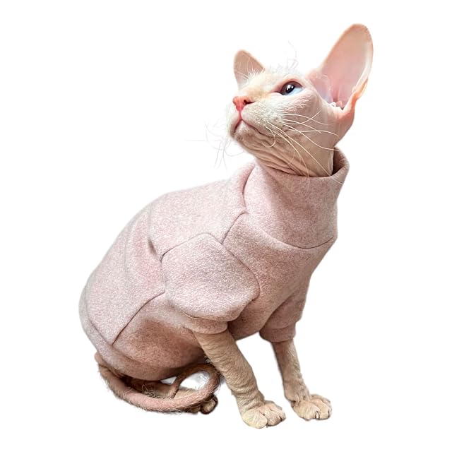 Foto 5 de 8 de Ropa Gato Jersey Sphynx Gatito Coco Nude Cálido Sin Pelo Invierno Pet (XS)