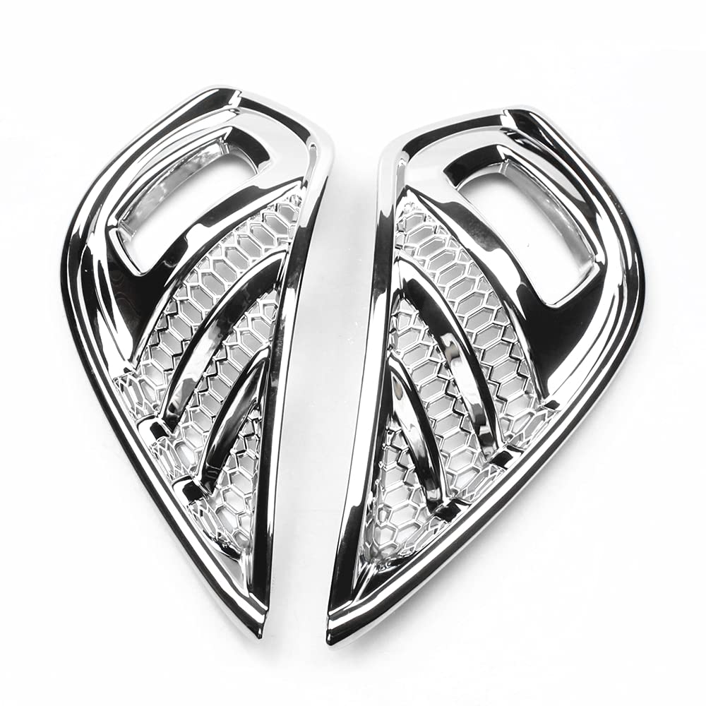 Chrome Front Bumper Fog Light Lamp Cover Trims Decoration Sticker For Toyota Highlander LE XLE Limited Platinum 2020 2021 2022 Exterior Accessories