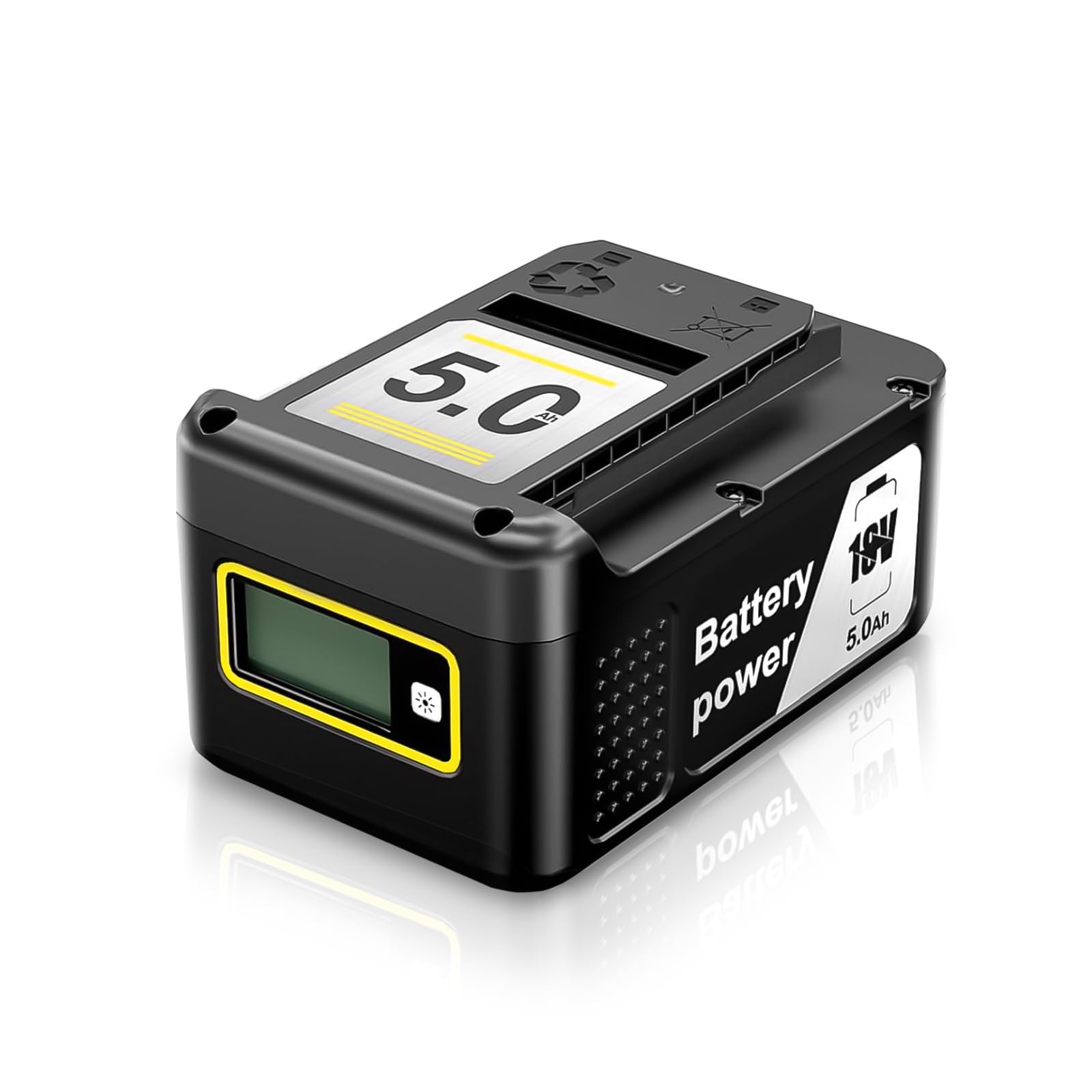 Batterie 18 V 5,0 Ah pour Kärcher, Batterie de Rechange pour Outils Kärcher, indicateur de Batterie en Temps réel, Compatible avec Tous Les Outils électriques 18 V