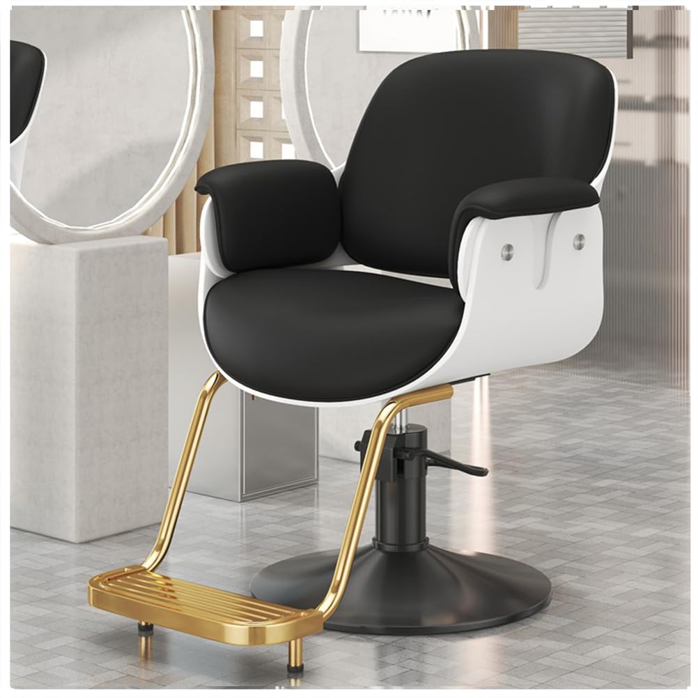 OZBMA Adjustable Swivel Salon Chair ty Hydraulic Barber for Spa Beauty Tattoo Shop Black Comfortable & Stylish Design