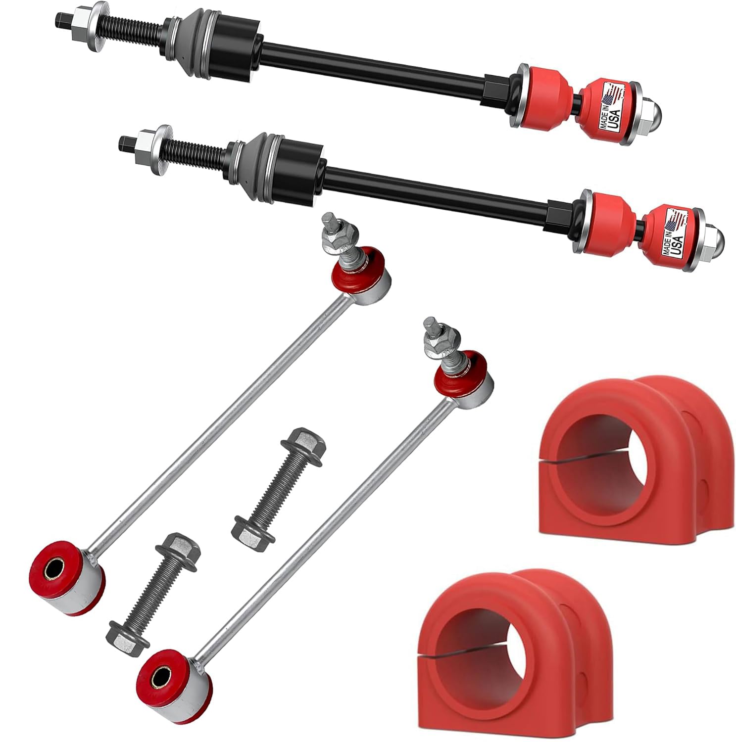 Amazon.com: 6 PC Front/Rear Sway Bar Link Kit + Front CODE RED