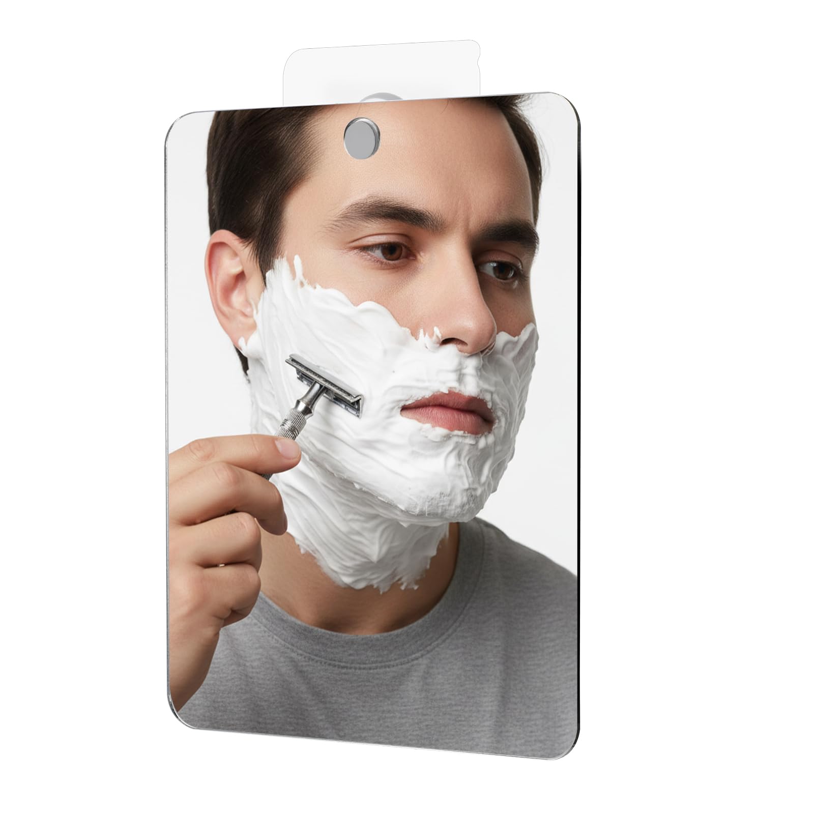 Shower Mirror Fogless for Shaving 9 44 L x 7 87 W Anti-Fog Frameless Bathroom Wall Mirror Bathroom