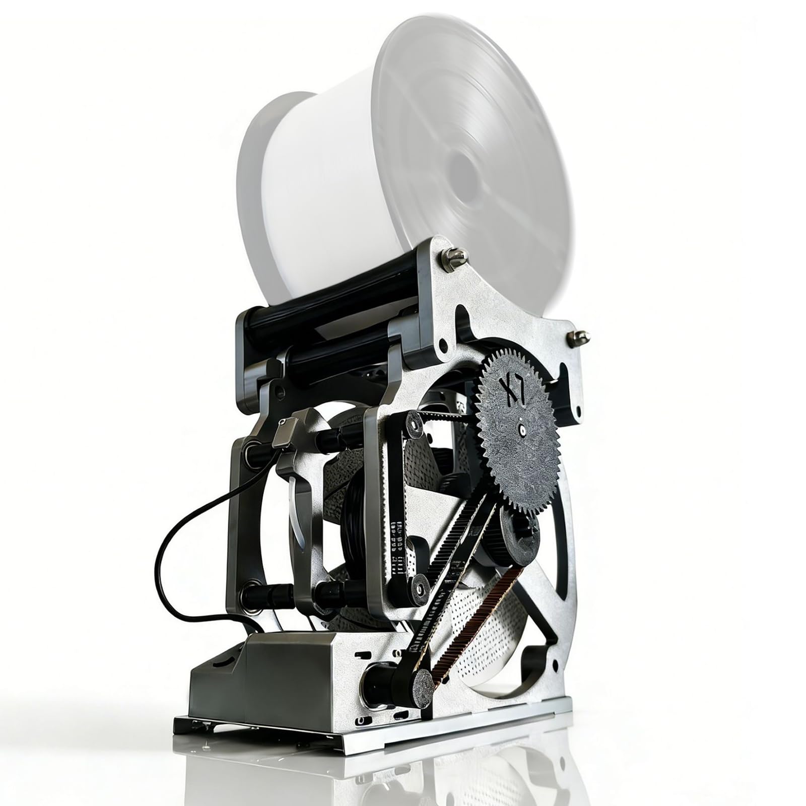 Rebobinador de carrete de filamento, rebobinador de filamento para impresora 3D eléctrica, envuelve perfectamente PLA/ABS/TPU, almacena hasta 4 kg, ideal para suministros de impresión 3D