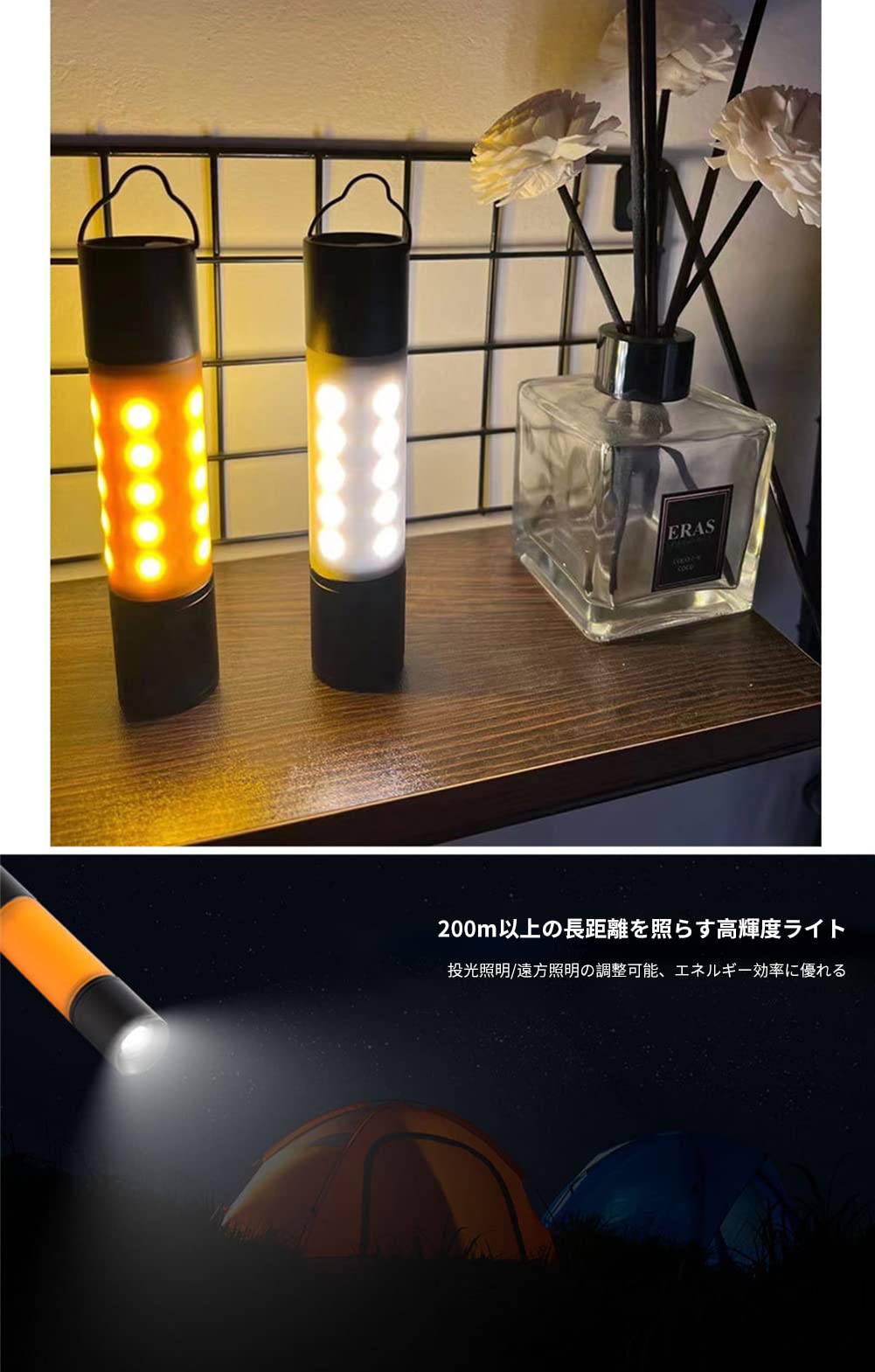 Amazon.co.jp: BATOT LEDランタンキャンプランタン 懐中電灯 多機能