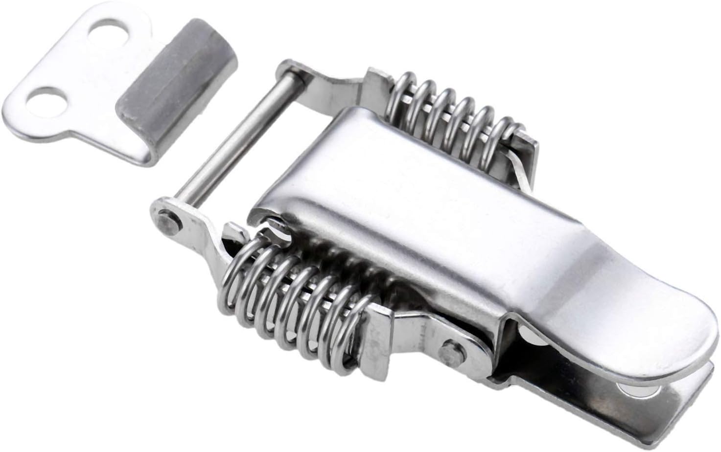 Chinese Antique Box Buckle,Antique Lock Buckle.Stainless Steel Spring Toggle Latch Catch Wooden Box Lock Toolbox Buckle Electrical Box Hasp Box Hardware 9046mm
