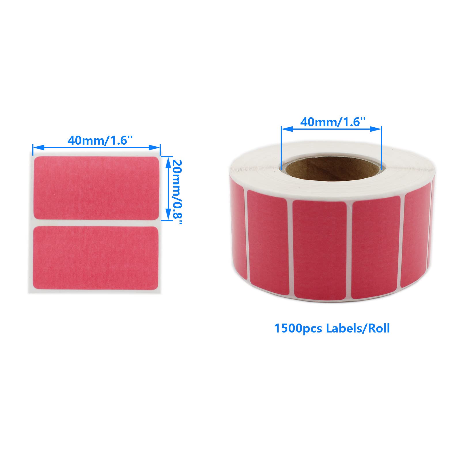 Bezpośrednie etykiety termiczne 4 x 2 cm, etykiety SKU z kodami kreskowymi SAFYY 1500 / rolka, samoprzylepne naklejki do wysyłki, perforowane i kompatybilne z drukarkami etykiet Rollo i drukarkami