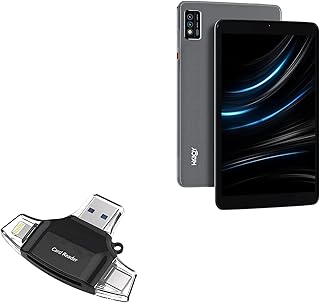BoxWave Smart Gadget Compatible with Hyjoy Android 10 Quad-Core Tablet TP901 (9 in) - AllReader SD Card Reader, microSD Card Reader SD Compact USB - Jet Black